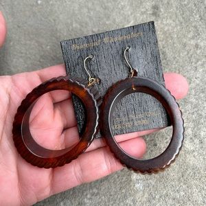 Vintage new old stock Bakelite earrings with gold filled wires